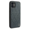 Etui Mercedes Bow Line na iPhone 12 mini - granatowe