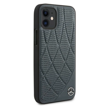 Etui Mercedes Bow Line na iPhone 12 mini - granatowe