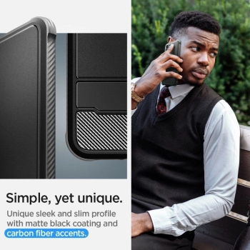 Etui Spigen Rugged Armor na Samsung Galaxy S23+ - czarny mat