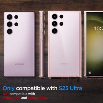 Etui Spigen Ultra Hybrid na Samsung Galaxy S23 Ultra - różowe