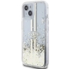 Etui Guess Liquid Glitter Gold Stripes na iPhone 15 / 14 / 13 - przezroczyste