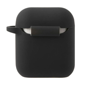 Etui Mini Morris Silicone Collection na AirPods 1/2 - czarne