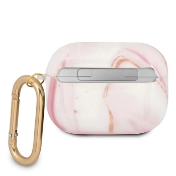 Etui Guess Marble Collection na AirPods Pro - różowe