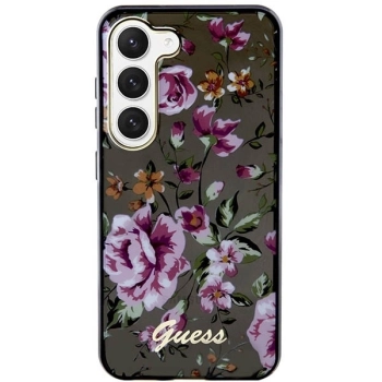 Etui Guess Flower Collection na Samsung Galaxy S23+ - czarne