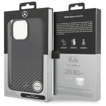 Etui Mercedes Dynamic Line MagSafe na iPhone 14 Pro Max - czarne