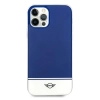 Etui Mini Morris Stripe Collection iPhone 12 Pro Max - granatowe