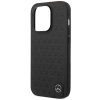 Etui Mercedes Leather Stars Pattern na iPhone 14 Pro - czarne