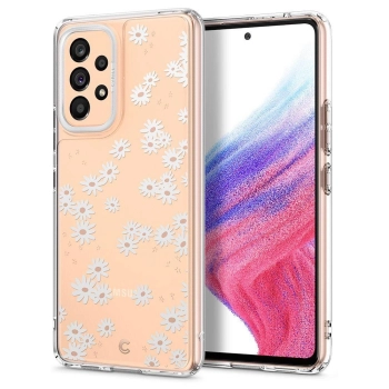 Etui Spigen Cyrill Cecile na Samsung Galaxy A53 5G - białe kwiaty