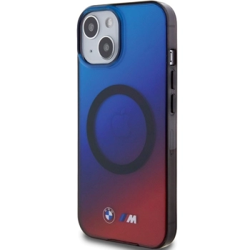 Etui BMW M Gradient MagSafe do iPhone 15 - czerwono-niebieskie