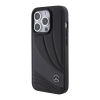 Etui Mercedes Leather Wave Patern na iPhone 15 Pro Max - czarne