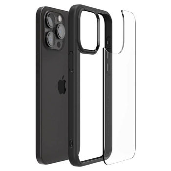 Etui Spigen Ultra Hybrid na iPhone 15 Pro - czarny mat