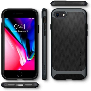 Etui Spigen Neo Hybrid na iPhone 7 / 8 / SE 2020 / 2022 - czarny metal