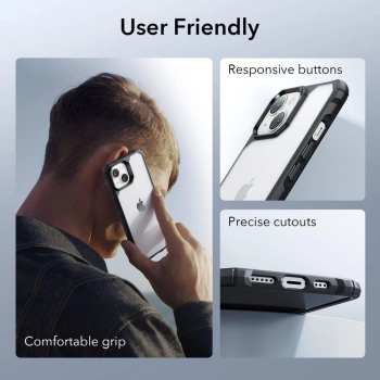 Etui ESR Air Armor na iPhone 14 Plus - przezroczysto-czarne