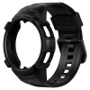 Etui z paskiem Spigen Rugged Armor Pro na Samsung Galaxy Watch 4 Classic 46 mm - czarny mat