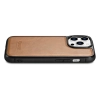 iCarer Leather Oil Wax etui pokryte naturalną skórą do iPhone 14 Pro brązowy (WMI14220718-TN)