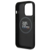 Etui BMW Leather Stamp Tricolor MagSafe na iPhone 14 Pro Max - czarne