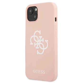 Etui Guess Silicone 4G Logo na iPhone 13 mini - różowe