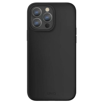 Etui Uniq Lino na iPhone 13 Pro / iPhone 13 - czarne