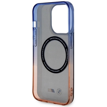 Etui BMW Gradient Bumper MagSafe na iPhone 14 Pro Max - szare