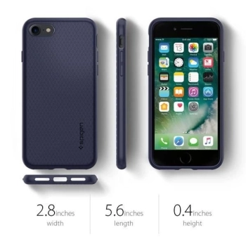 Etui Spigen Liquid Air na iPhone 7 / 8 / SE 2020 / SE 2022 - granatowe