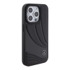 Etui Mercedes Leather Wave Patern na iPhone 15 Pro Max - czarne