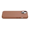 iCarer Case Leather pokrowiec etui z naturalnej skóry do iPhone 14 Plus brązowy (kompatybilne z MagSafe)