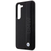 Etui BMW Leather Textured & Stripe na Samsung Galaxy S23+ - czarne