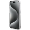 Etui Guess IML 4G Gold Stripe na iPhone 15 Pro - brązowe