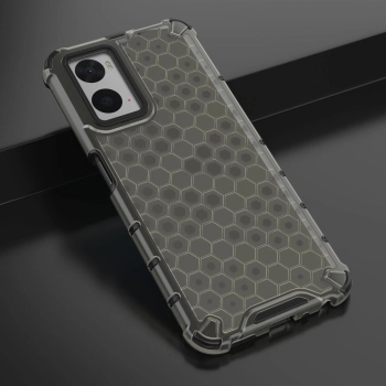 Honeycomb etui pancerny pokrowiec z żelową ramką Oppo A76 / Oppo A36 / Realme 9i czarny