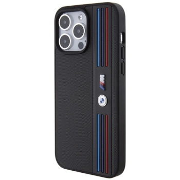 Etui BMW Tricolor M Collection na iPhone 15 Pro - czarne