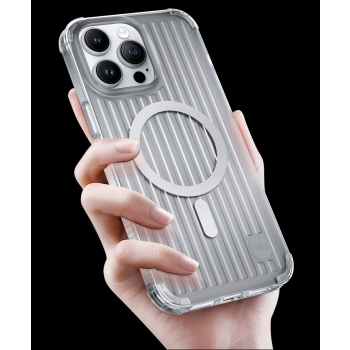 Kingxbar PQY Go Out Series magnetyczne etui iPhone 14 Pro MagSafe czarne