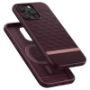 Etui Caseology Parallax Mag z MagSafe na iPhone 15 Pro - burgundowe