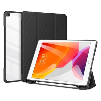 Dux Ducis Toby pancerne etui z klapką Smart Case do iPad 10.2'' 2021 / iPad 10.2'' 2020 / iPad 10.2'' 2019 z uchwytem na Apple Pencil czarny
