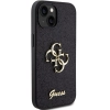 Etui Guess Glitter Script Big 4G na iPhone 15 Plus - czarne