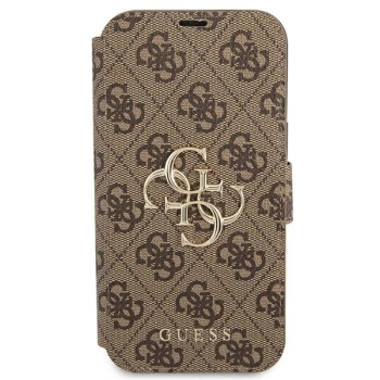 Etui Guess 4G Big Metal Logo na iPhone 13 Pro Max - brązowe