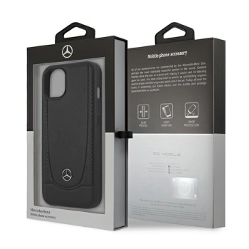 Etui Mercedes Urban Line na iPhone 13 mini - czarne