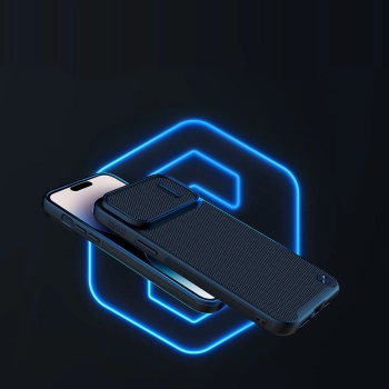 Nillkin Textured S Case etui iPhone 14 Pro Max pokrowiec z osłoną na aparat czarny