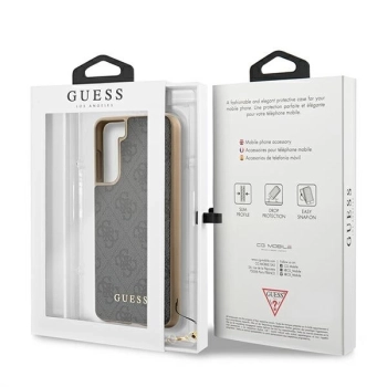 Etui Guess 4G Charms Collection na Samsung Galaxy S21+ - szare