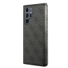 Guess GUBKS22LG4GFGR S22 Ultra S908 szary/grey book 4G Metal Gold Logo