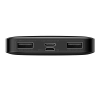 Baseus Bipow powerbank z wyświetlaczem 10000mAh 15W czarny (Overseas Edition) + kabel USB-A - Micro USB 0.25m czarny (PPBD050001)