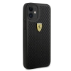 Etui Ferrari On Track Perforated na iPhone 12 mini - czarne