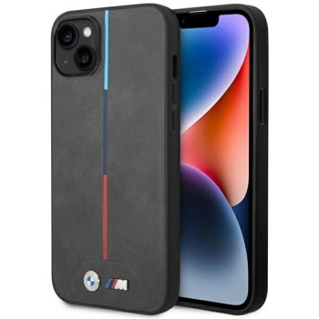 Etui BMW Quilted Tricolor na iPhone 14 Plus - szare