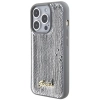 Etui Guess Sequin Script Metal na iPhone 15 Pro Max - srebrne