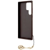 Etui Guess 4G Charms Collection na Samsung Galaxy S23 Ultra - brązowe