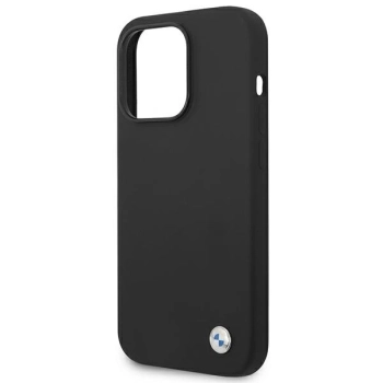 Etui BMW Silicone Metal Logo na iPhone 14 Pro - czarne