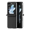 Skórzane etui Samsung Galaxy Z Flip5 5G z klapką portfel pokrowiec na tył Dux Ducis Bril - czarne