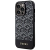 Etui Guess GCube Stripes MagSafe na iPhone 14 Pro - czarne