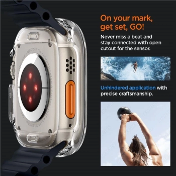 Etui Spigen Ultra Hybrid na Apple Watch Ultra (49 mm) - przezroczyste