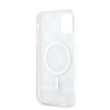 Etui DKNY IML Checkered Mono Pattern & Printed Stripes MagSafe na iPhone 11 / Xr - beżowe