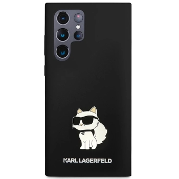Etui Karl Lagerfeld Silicone Choupette na Samsung Galaxy S24 Ultra - czarne